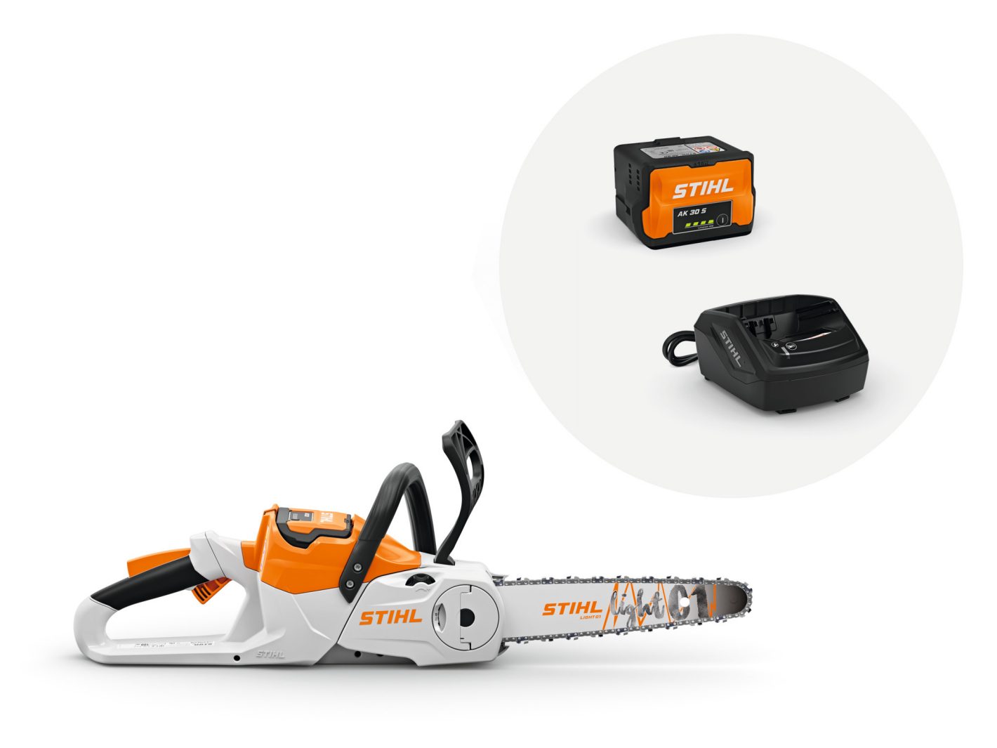 STIHL MSA 70 C-B láncfűrész AK 30 akkumulátorral és AL 101 töltővel