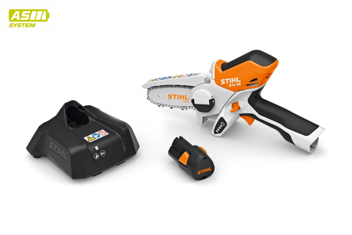 STIHL GTA 26 ágvágó AS 2 akkumulátorral és AL 1 töltővel