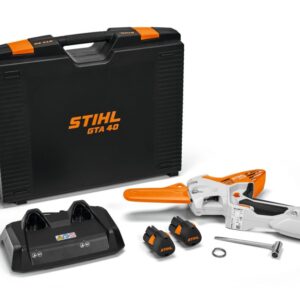 STIHL GTA 40 ágvágó, 2 db AS 2 akkumulátorral és AL 5-2 gyorstöltővel