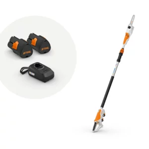 STIHL HTA 30 akkumulátoros magassági ágnyeső 2x AS 2 akkumulátorral és ALS 31 töltővel