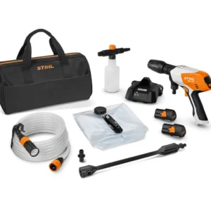 STIHL RCA 20 akkumulátoros nagynyomású mosó 2x AS 2 akkumulátorral és AL 1 töltővel